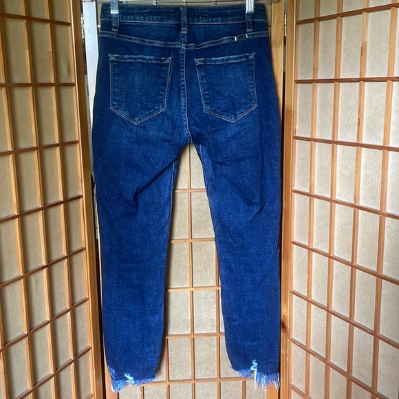 KanCan Jeans Distressed Button Fly Blue Jeans - Picture 4 of 15